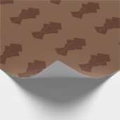 koffie en bruine staart cadeaupapier (Hoek)