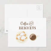 Koffie en buitennetten briefkaart (Voorkant / Achterkant)