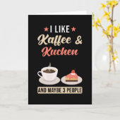Koffie en cake kaart (Gele Bloem)