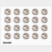 Koffie en Cake Ronde Sticker (Vel)