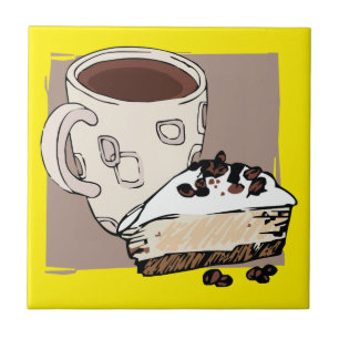 Koffie en Cake Tegeltje