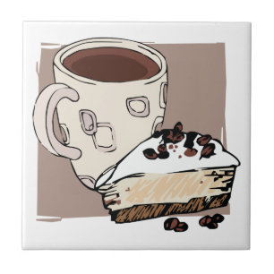 Koffie en Cake Tegeltje