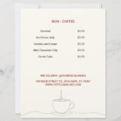Koffie en cake Winkelmenu (Achterkant)