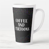 Koffie en cartoons latte mok (Rechts)
