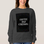 Koffie en cartoons trui (Voorkant)