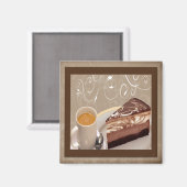 Koffie en Cheesecake Magnet (Voorkant / Achterkant)