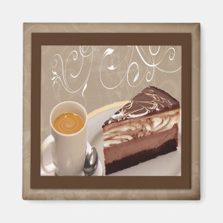 Koffie en Cheesecake Magnet