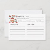 Koffie en Cherry Cake Recept Kaart (Voorkant)