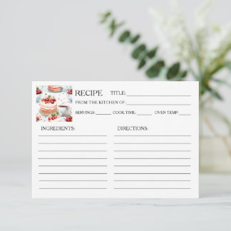 Koffie en Cherry Cake Recept Kaart