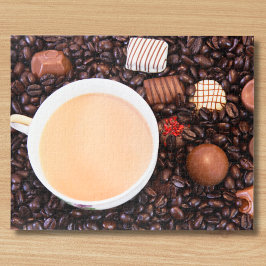 Koffie- en chocolaatlekkage legpuzzel