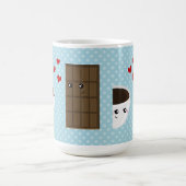 Koffie- en chocolade-liefde koffiemok (Center)