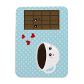 Koffie- en chocolade-liefde magneet (Verticaal)