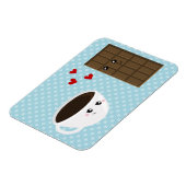 Koffie- en chocolade-liefde magneet (Linkerzijde)