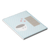 Koffie- en chocolade-liefde notitieblok (Schuin)