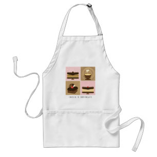 Koffie en chocolade-pron standaard schort