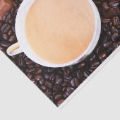 Koffie en chocolade van dichtbij tissuepapier (Detail)