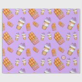 Koffie- en chocoladestaafpapier wegnemen cadeaupapier (Vlak)