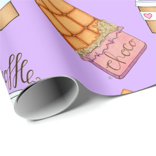 Koffie- en chocoladestaafpapier wegnemen cadeaupapier (Rol Hoek)