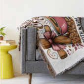 Koffie en Christus verwarmen de ziel Deken