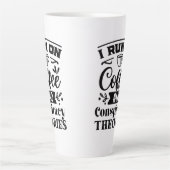 Koffie en complottheorieën Latte Mok (Voorkant)