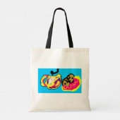 Koffie en cookie tote bag (Achterkant)