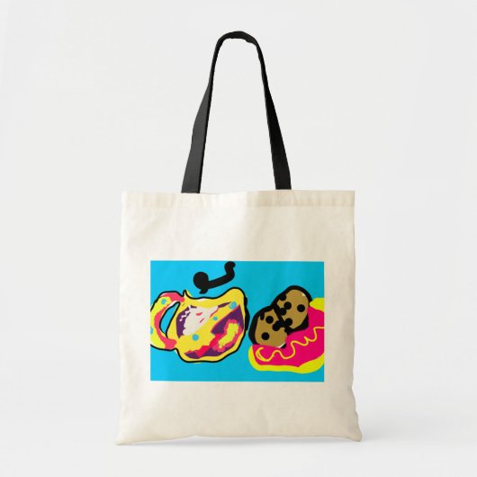 Koffie en cookie tote bag (Voorkant)