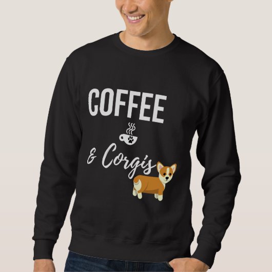 Koffie en Corgi Trui (Voorkant)
