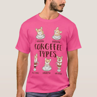 Koffie en corgis, Funny Dog Lover Gifts, Dog Pers T-shirt