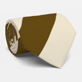 Koffie en cream Block Art Stropdas (Opgerold)