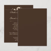 Koffie- en Cream-Rozen Kaart (Voorkant / Achterkant)