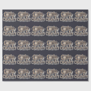 Koffie en Creatieve Typografie Cadeaupapier