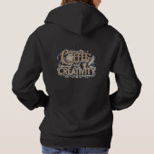 Koffie en Creatieve Typografie Hoodie (Achterkant)