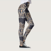 Koffie en Creatieve Typografie Leggings (Rechts)