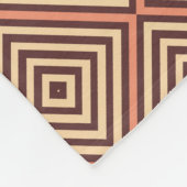 Koffie en crème fleece deken (Hoek)