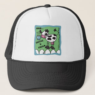 Koffie en Crème Koe Trucker Pet