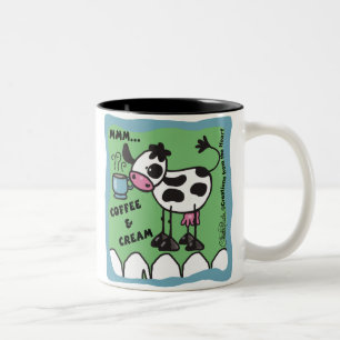 Koffie en Crème Koe Tweekleurige Koffiemok
