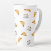 Koffie en Croissant Patroon Mok (Rechterhoek)