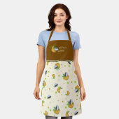 Koffie en croissants schort (Gedragen)