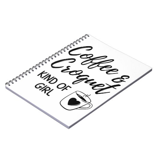 Koffie en croquet, een soort meisje. notitieboek (Linkerzijde)