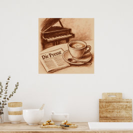 Koffie en cultuur Poster