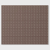 Koffie en Cupcake Patroon Cadeaupapier (Vlak)