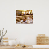 Koffie en Cupcake Poster Print (Keuken)