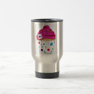 Koffie en cupcake reisbeker