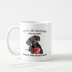Koffie en dachshunds maken me blij dat mensen mijn koffiemok