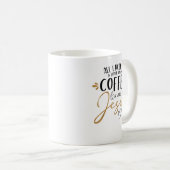 Koffie en de hele partij Jezus Lover Coffee Christ Koffiemok (Voorkant rechts)