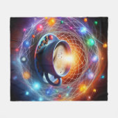 Koffie en de kosmos: een syzygie van energie fleece deken (Voorkant (Horizontaal))