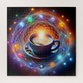 Koffie en de kosmos: een syzygie van energie legpuzzel