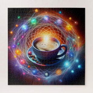 Koffie en de kosmos: een syzygie van energie legpuzzel