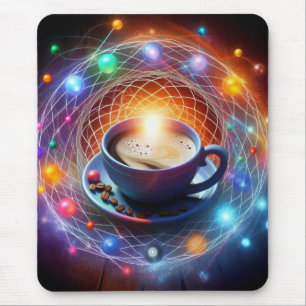 Koffie en de kosmos: een syzygie van energie muismat