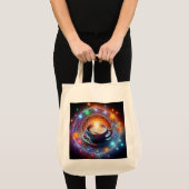 Koffie en de kosmos: een syzygie van energie tote bag (Voorkant (product))